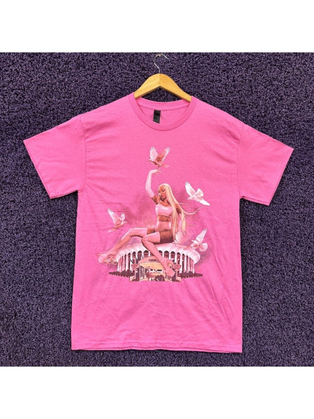 Cardi B Little Miss Drama Live at the Forum Pink ver T-Shirt Size Medium